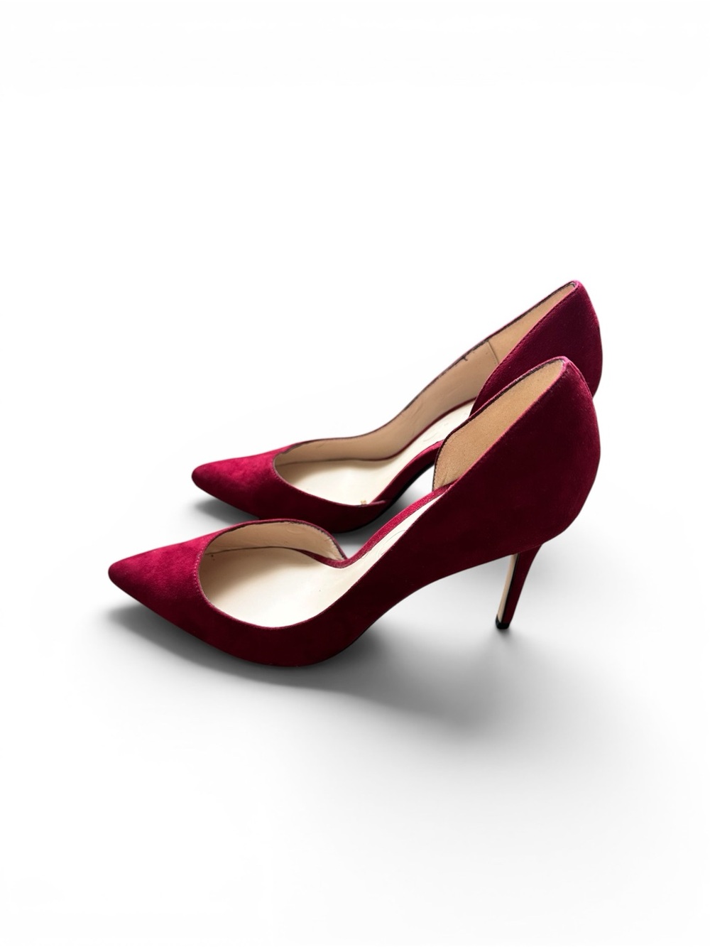 Mango Women’s Size 9 Burgundy Pointed-Toe High Heels
